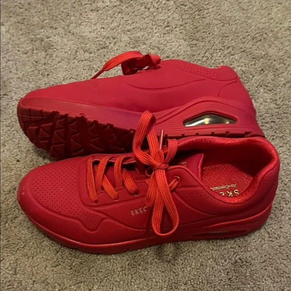 Skechers Bold Red Sneakers - Picture 3 of 4